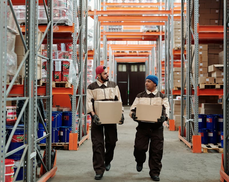 warehouse workers
