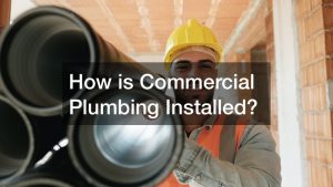 How is Commercial Plumbing Installed?