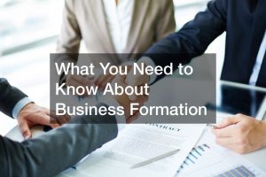 What You Need to Know About Business Formation