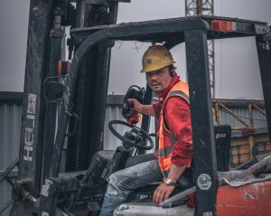 a forklift operator